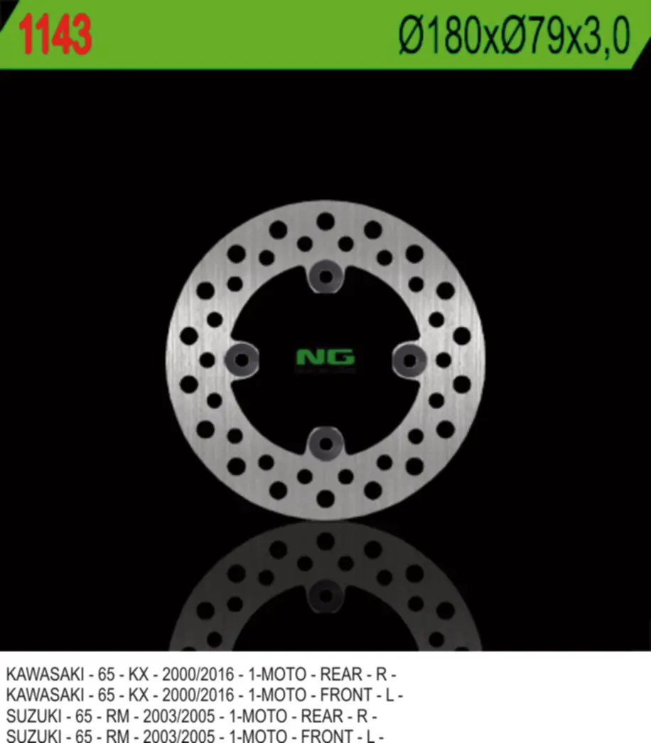 NG přední/zadní brzdový kotouč KAWASAKI KX 65 00-20, SUZUKI RM 65 03-05 ( )