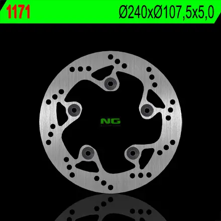 NG brzdový kotouč zadní KTM DUKE 690/790/890 08-22, SUPERMOTO 950/990 05-08, SUPERDUKE 690/950/990 (240X107,5X5) (5X8,5mm) ( )