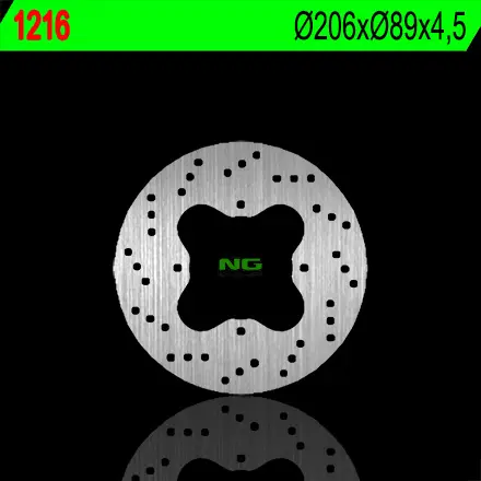 NG brzdový kotouč zadní POLARIS 325/330/500 02-06 (206X89X4,5) (4X8,5mm) (NG brzdový kotouč zadní POLARIS 325/330/500 02-06 (206X89X4,5) (4X8,5mm))