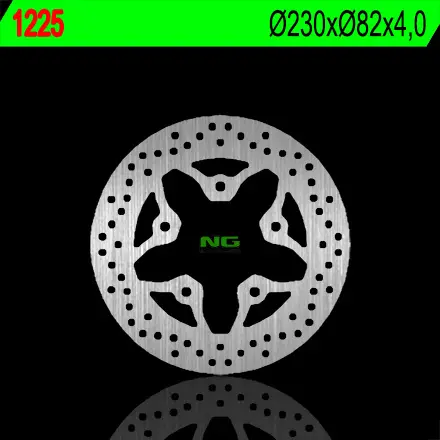 NG brzdový kotouč zadní KAWASAKI ZXR 750 91-95, ZX 7R 96-99, ZX 9R 94-97, GTR 1000 86-93, ZR 1100 96-98 (230X82X4) (5X10,5) (NG brzdový kotouč zadní)