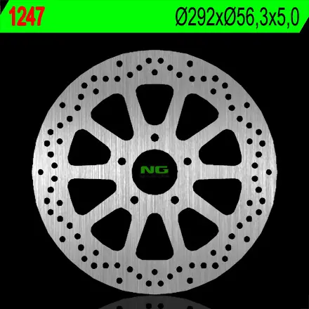 NG brzdový kotouč zadní HARLEY DAVIDSON 750/883/1200/1340/1450/1584/1690 (292X56,3X5) (5X10,5mm) (NG brzdový kotouč zadní HARLEY DAVIDSON)