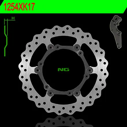 NG přední brzdový kotouč s adaptérem 270mm HUSABERG TE/FE 14-18, HUSQVARNA TC/TE/FC/FE 125/510 14-17, KTM SX/EXC/SXF/EXCF 125/530 08-18 WAVE plovoucí