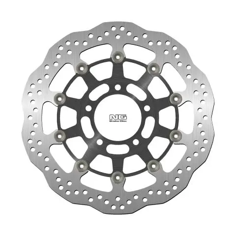 NG přední brzdový kotouč TRIUMPH TIGER 1050 07-13, SPEED TRIPLE 1050 05-15 (320X78X5mm) (5X10,5mm) WAVE plovoucí (prostředek hliníkový) (NG přední)