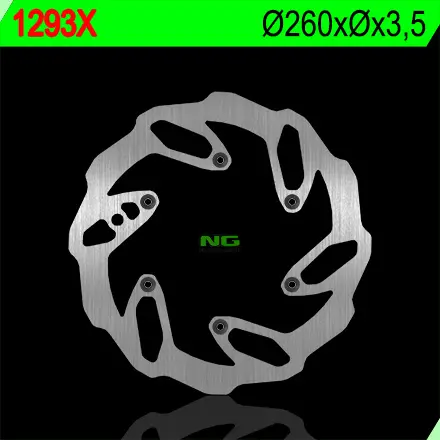 NG přední brzdový kotouč BETA RR ENDURO 250/300 12-23, XTRAINER 250 17-22 4T 390/400/430/450/480/498 (260X-X3,5) WAVE 6 otvorů (NG přední brzdový)