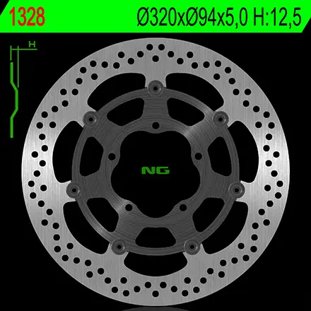 NG přední brzdový kotouč HONDA VFR 1200F / DCT 10-17 (320X94X5,0) (5X6,5mm) (bez ABS) (NG přední brzdový kotouč HONDA VFR 1200F / DCT 10-17)