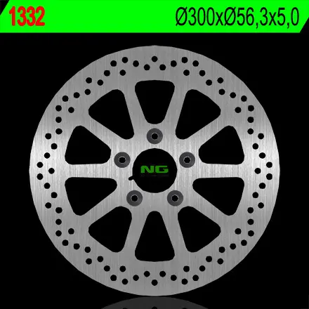 NG brzdový kotouč zadní HARLEY DAVIDSON V-ROD 1130/1250 06-15 (300X56,3X5) (5X10,5mm) ( )