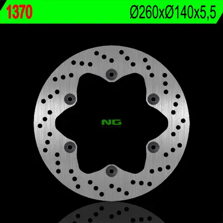 NG brzdový kotouč zadní SUZUKI B-KING / ABS 1300 08-11, B-KING KONZEPT 1300 12-13 (260X140X5,5mm) (6X10,25mm) (NG brzdový kotouč zadní SUZUKI B-KING)