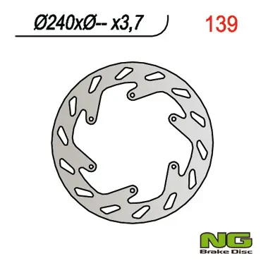 NG brzdový kotouč přední KTM GS/EGS/LC4 (240X-X3,7) (NG brzdový kotouč přední KTM GS/EGS/LC4 (240X-X3,7))