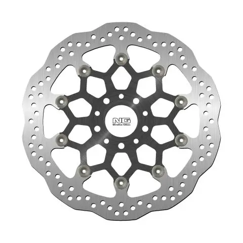NG přední brzdový kotouč KTM DUKE 690 R/ABS 14-16 (320X52X5mm) (5X8,5mm) WAVE plovoucí (prostředek hliníkový) (NG přední brzdový kotouč KTM DUKE 690)