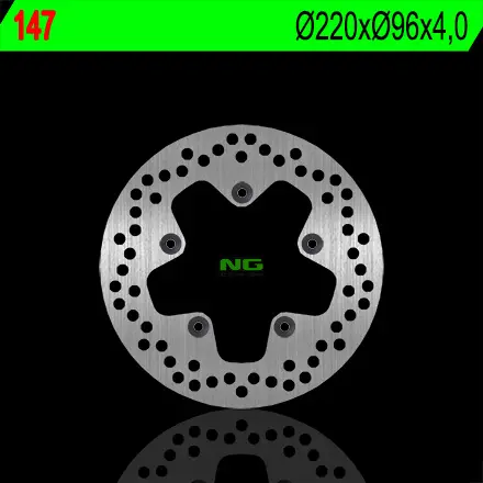 NG brzdový kotouč přední/zadní APRILIA 50/70/125/250/300/400/500 (220X96X4) (5X6,5mm) (NG brzdový kotouč přední/zadní APRILIA)