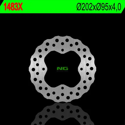 NG brzdový kotouč přední/zadní ARCTIC CAT 400/450/500/550/700 12-15 (202X95X4) (4X8,5mm) WAVE (NG brzdový kotouč přední/zadní ARCTIC CAT)
