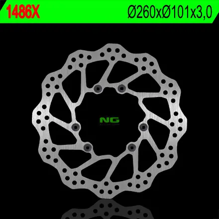 NG brzdový kotouč přední HONDA CRF 250/450R 15-22 (260X101X3) (6X6,5mm) WAVE (NG brzdový kotouč přední HONDA CRF 250/450R 15-22 (260X101X3) (6X6,5mm))