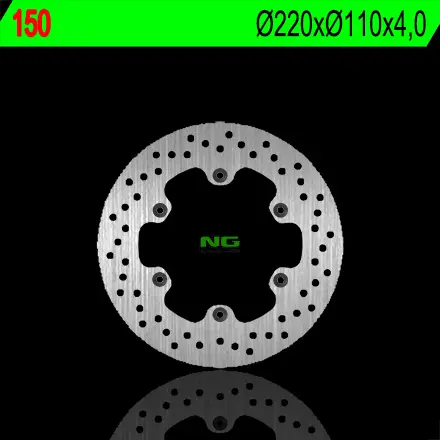 NG brzdový kotouč přední KTM 50 EXC 90-93, zadní MZ 125RT 99-02 (220X110X4) (6X6,5mm) (NG brzdový kotouč přední KTM 50 EXC 90-93, zadní MZ 125RT)