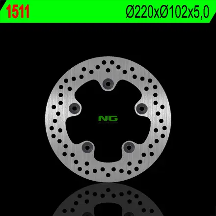 NG brzdový kotouč zadní YAMAHA YZF R1 15-17 (220X102X5) (5X10,5mm) (NG brzdový kotouč zadní YAMAHA YZF R1 15-17 (220X102X5) (5X10,5mm))
