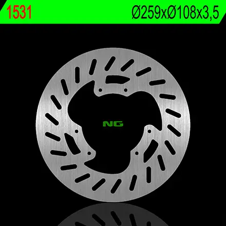 NG přední brzdový kotouč YAMAHA DT 50LC/X/SM, XT 125 X 07-11 (259X108X3,5mm) (6X6,5mm) (NG přední brzdový kotouč YAMAHA DT 50LC/X/SM, XT 125 X 07-11)