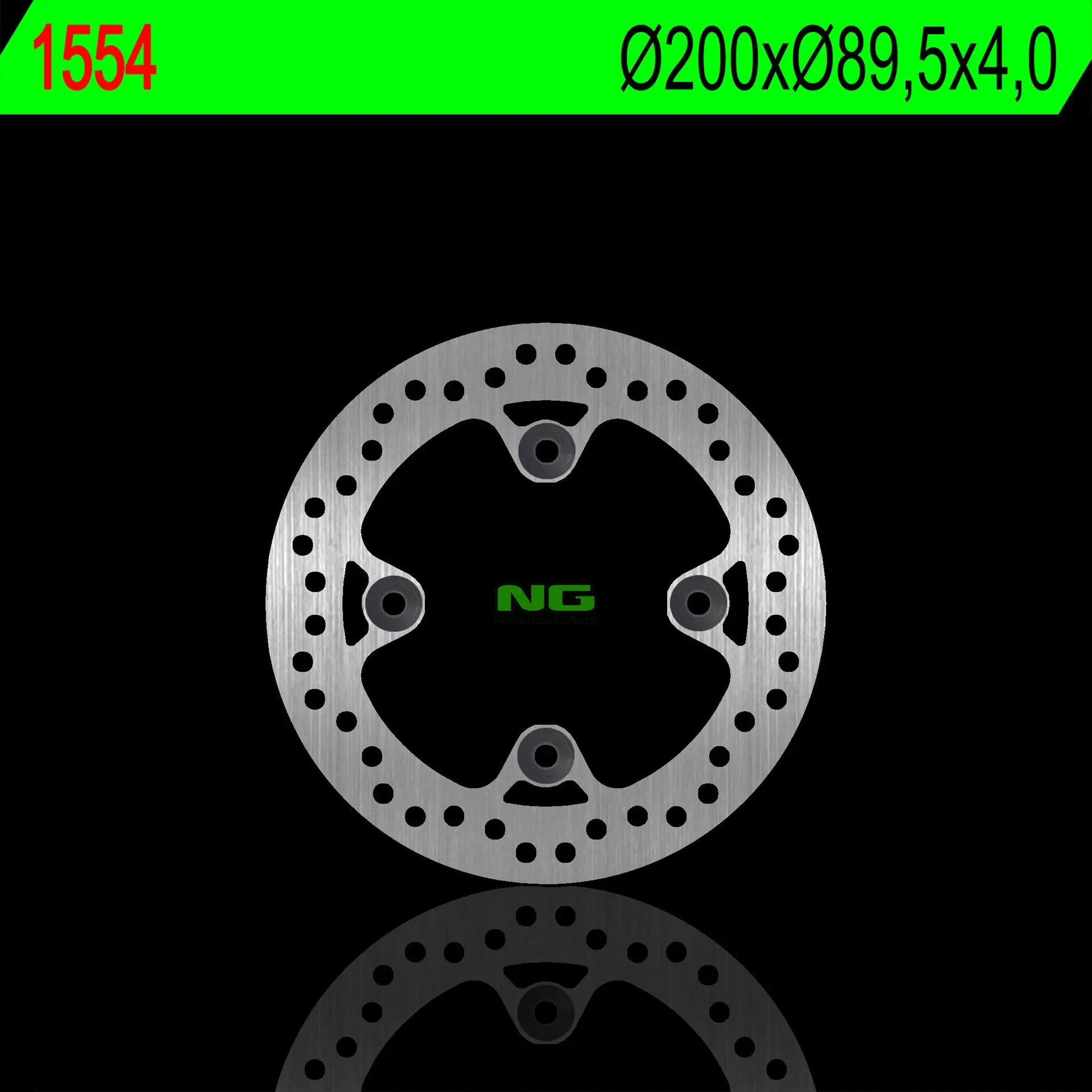 NG přední brzdový kotouč SUZUKI LT-A 700/750 KING QUAD 05-08 (200X89,5X4,0mm) (4X10,5mm) (NG přední brzdový kotouč SUZUKI LT-A 700/750 KING QUAD)