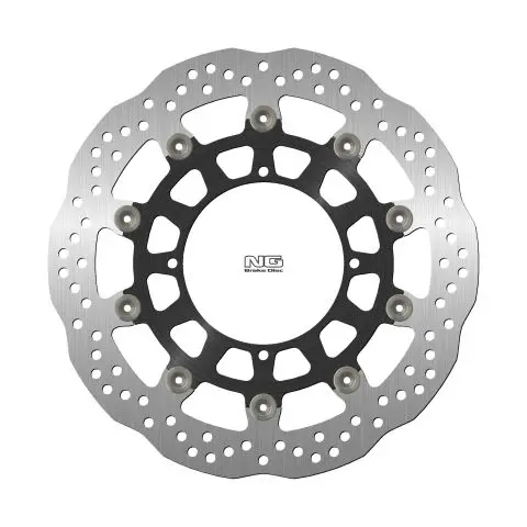 NG přední brzdový kotouč HUSQVARNA NOX570 01-03, SM510/610 05-10, SMR630 05-13 (320X120X5mm) (4X8,5mm) WAVE plovoucí (prostředek hliníkový) (NG)