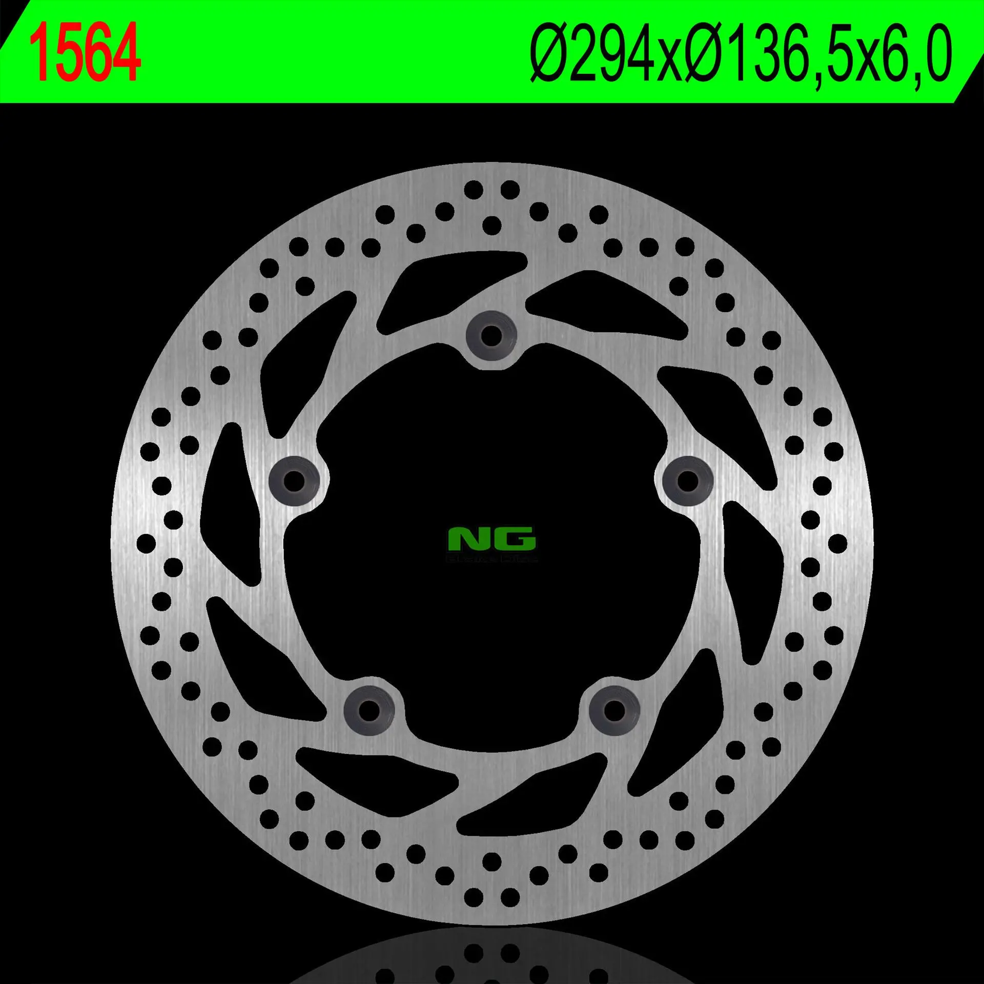 NG zadní brzdový kotouč BMW K1200/1300 GT 09-13 (294X136,5X6,0mm) (5X1,5mm) (NG zadní brzdový kotouč BMW K1200/1300 GT 09-13 (294X136,5X6,0mm))