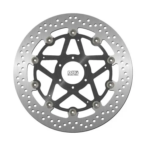 NG přední brzdový kotouč DUCATI MONSTER 696 08-14, ST3/ST4 03-07 (320X64X5mm) (6X8,5mm) plovoucí (prostředek hliníkový) (NG přední brzdový kotouč)