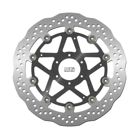 NG přední brzdový kotouč DUCATI MONSTER 696 08-14, ST3/ST4 03-07 (320X64X5mm) (6X8,5mm) WAVE plovoucí (prostředek hliníkový) (NG přední brzdový)