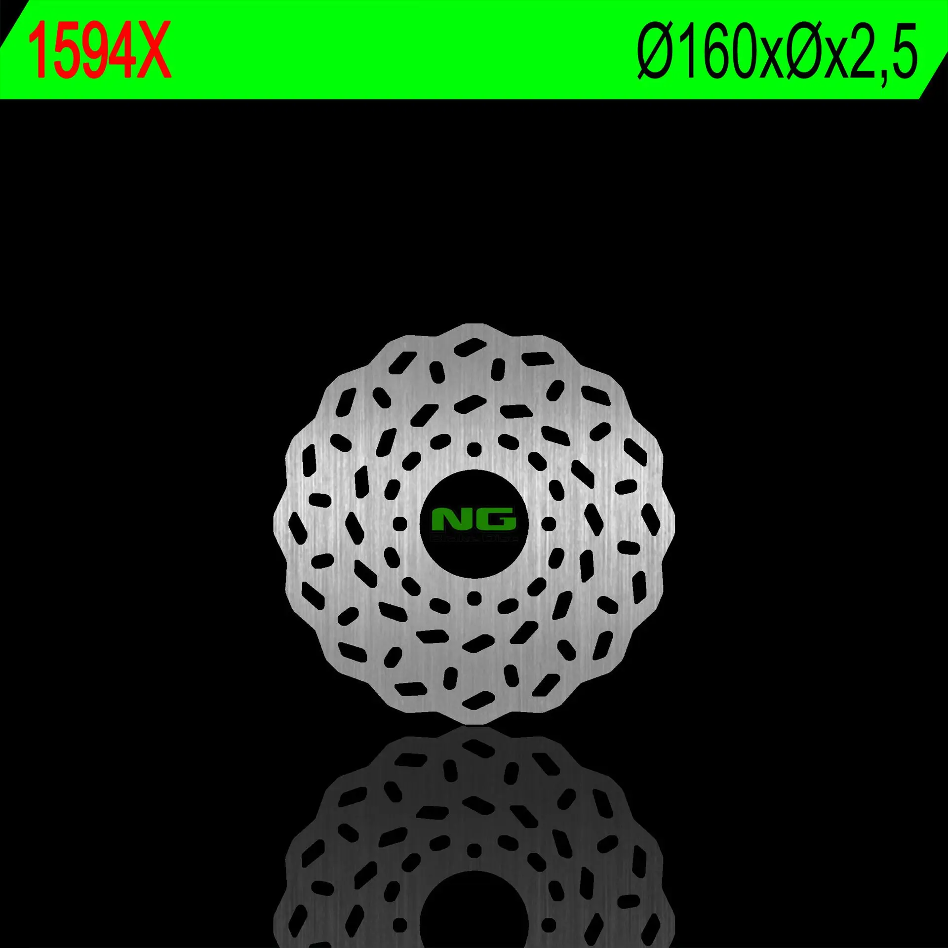 NG zadní brzdový kotouč BETA EVO 125/200/250/300 09-18 (160X2,5mm) (4X6,0mm) WAVE (NG zadní brzdový kotouč BETA EVO 125/200/250/300 09-18 (160X2,5mm))