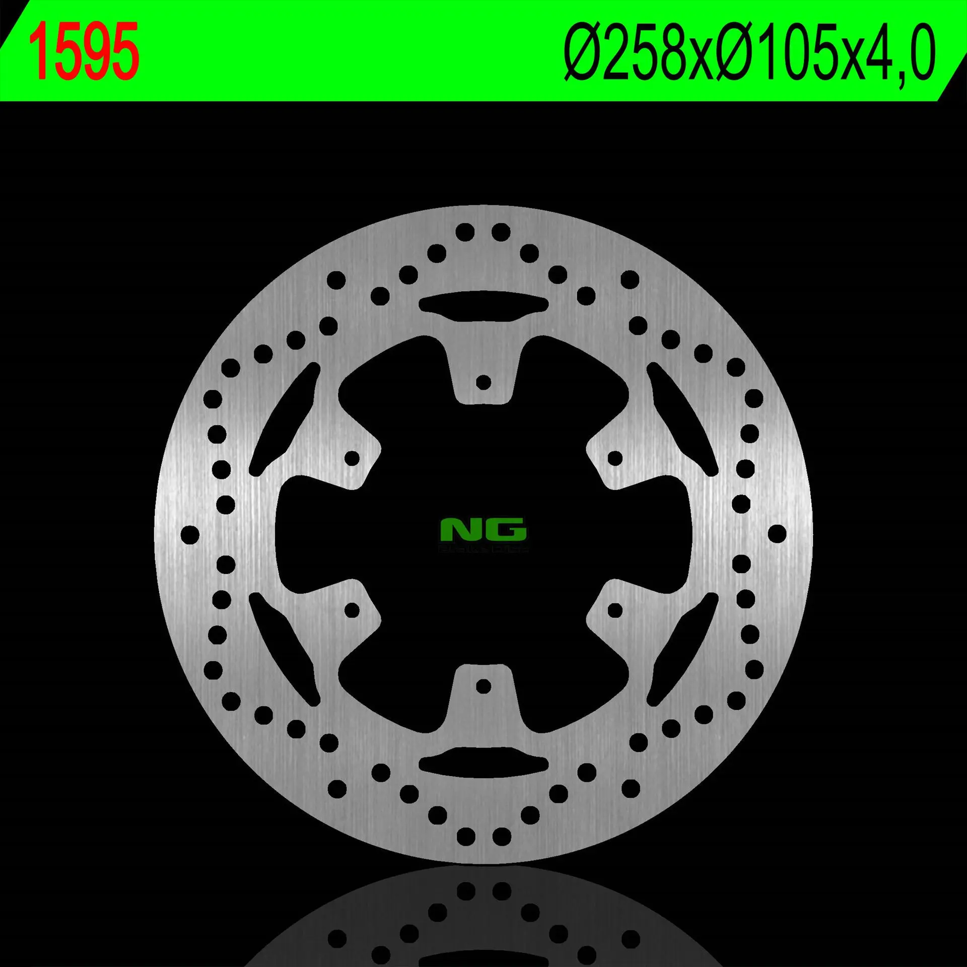 NG přední brzdový kotouč PIAGGIO MP3 300/350/500 16-20 (258X105X4,0mm) (NG přední brzdový kotouč PIAGGIO MP3 300/350/500 16-20 (258X105X4,0mm))
