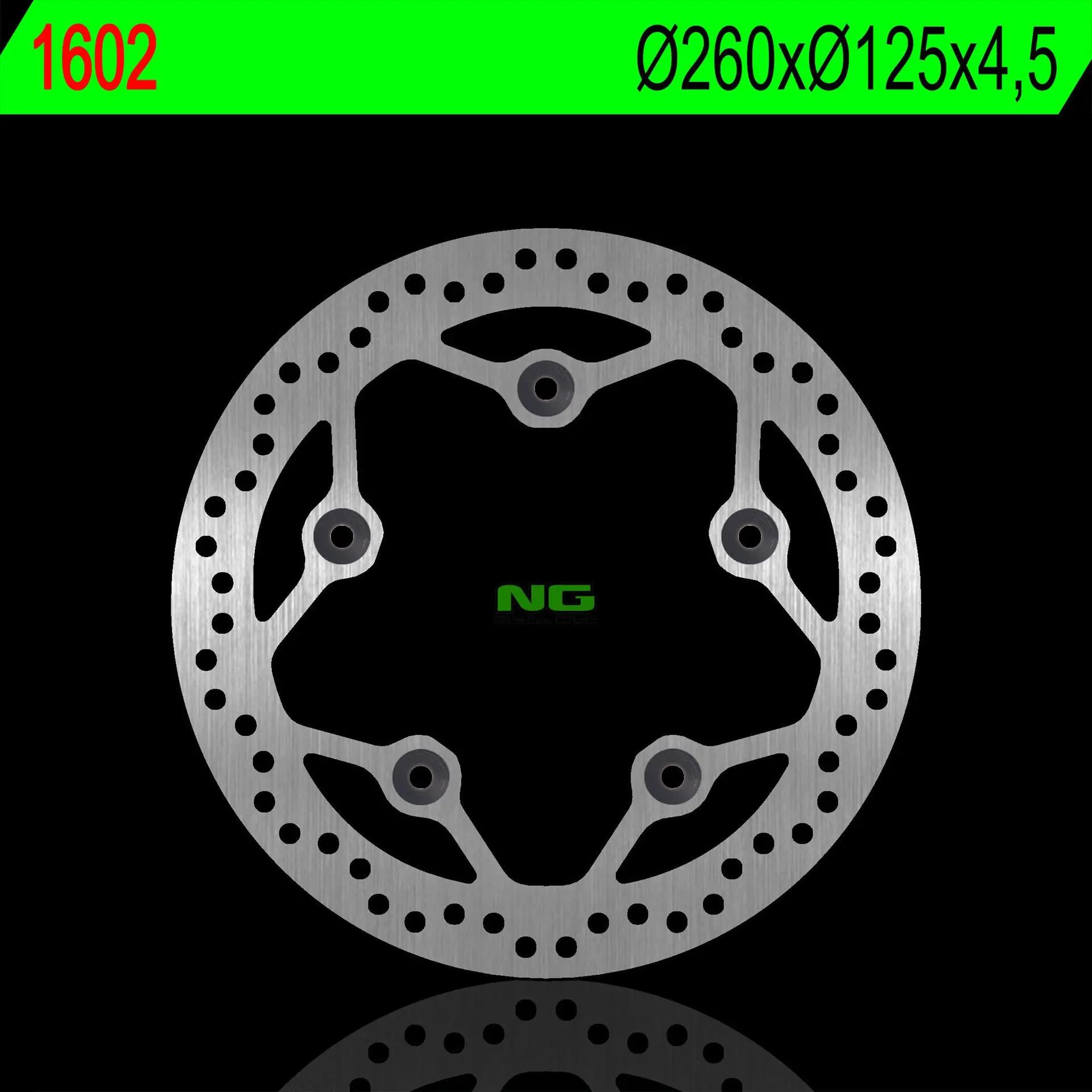 NG přední/zadní brzdový kotouč KYMCO PEOPLE 125 16-17, 300 16-17 (260X125X4,5,mm) (5X8,5mm) (NG přední/zadní brzdový kotouč KYMCO PEOPLE 125 16-17,)