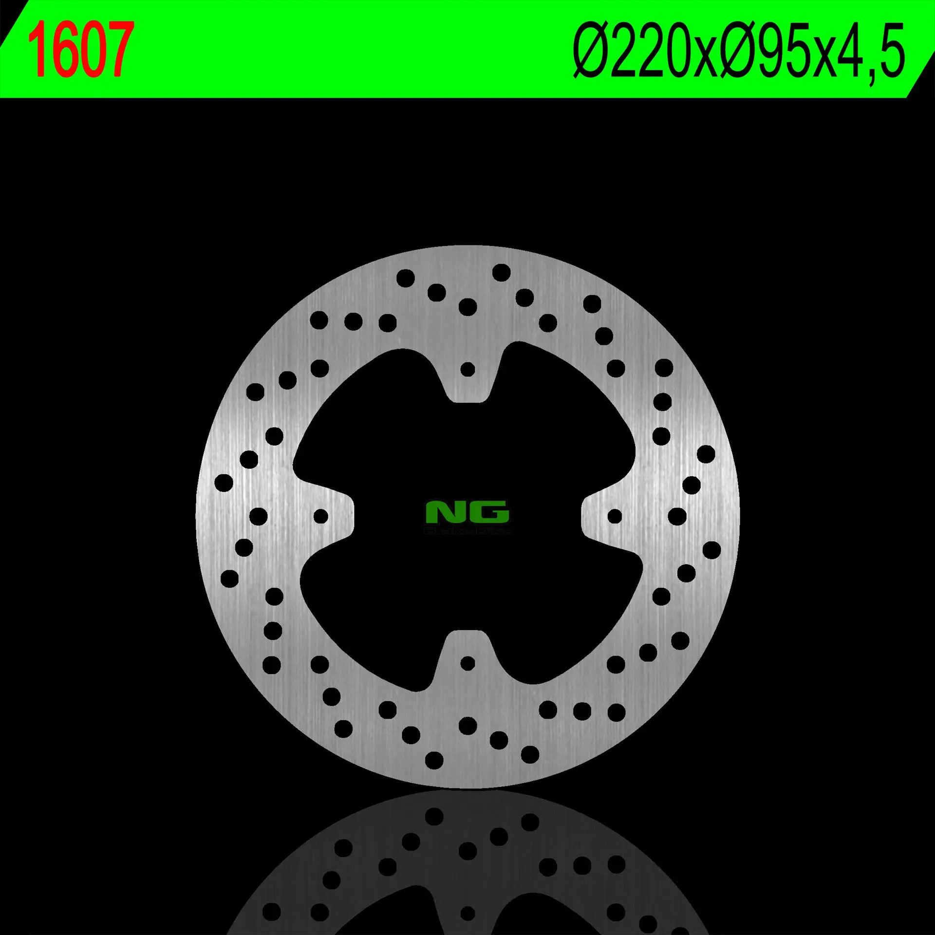 NG zadní brzdový kotouč APRILIA RS 125 15-18 TUONO 4T 125 15-18 (220X95X4,5mm) (4X6,5mm) (NG zadní brzdový kotouč APRILIA RS 125 15-18 TUONO 4T 125)