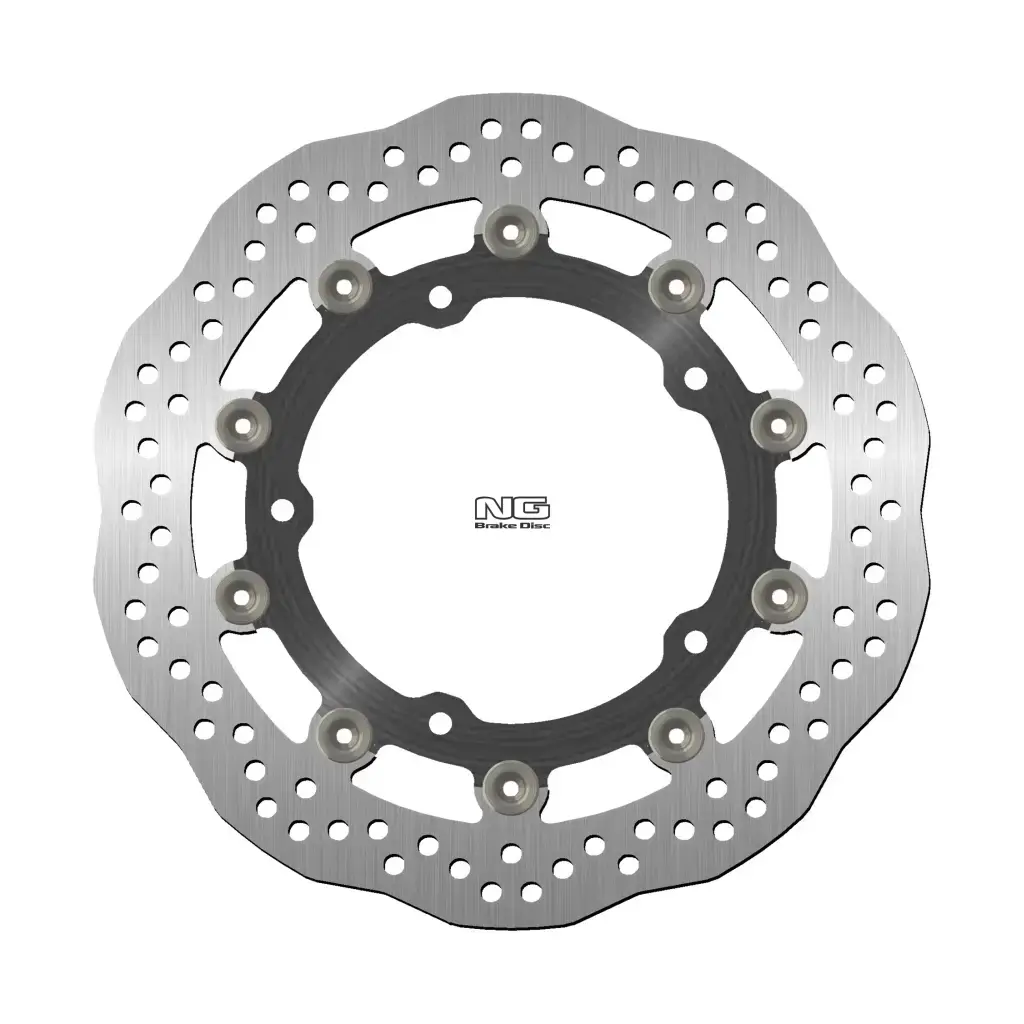 NG přední brzdový kotouč KAWASAKI Z 650 17-25, Z 900 16-20 (300X142,2X5,0mm) (5X10,5mm) plovoucí WAVE (prostředek hliníkový) - nahrazuje NG1623X (NG)