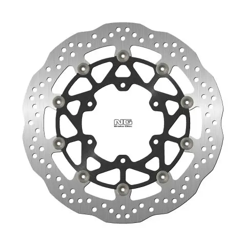 NG přední brzdový kotouč SUZUKI GSXR ABS 1000 17-19 (320X102X5,0mm) (6X8,5mm) WAVE plovoucí (prostředek hliníkový) (NG přední brzdový kotouč SUZUKI)