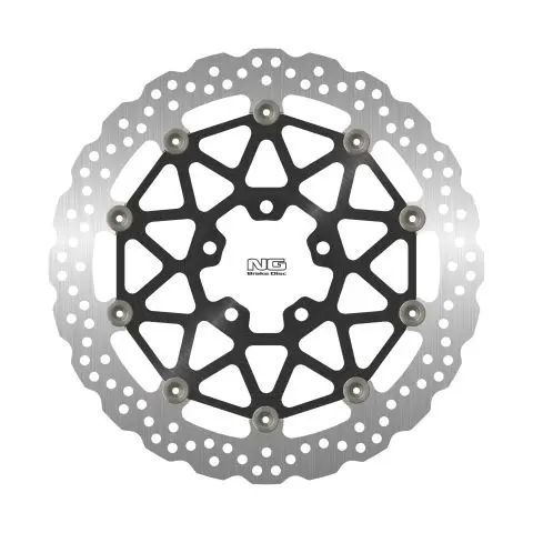 NG přední brzdový kotouč KAWASAKI ZX 10R SE ABS 19-20, ZX 10RR ABS 17-24 (330X70X5,0mm) (5X10,5mm) WAVE plovoucí (prostředek hliníkový) (NG přední)