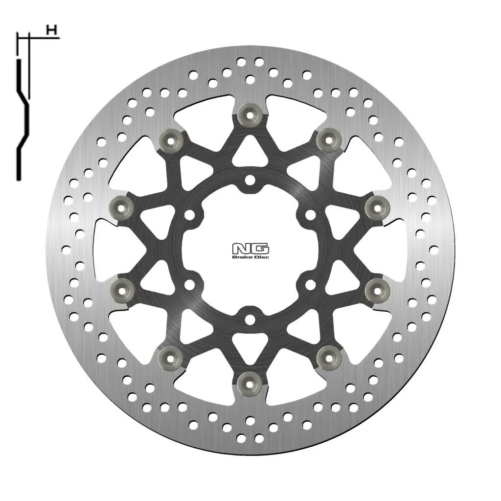 NG přední brzdový kotouč KTM 390 ADVENTURE ABS 20, DUKE / ABS 17-20, RC / ABS 17-20, 125 DUKE / ABS 17-20 (320X90X5,0mm) (6X10,5mm) plovoucí