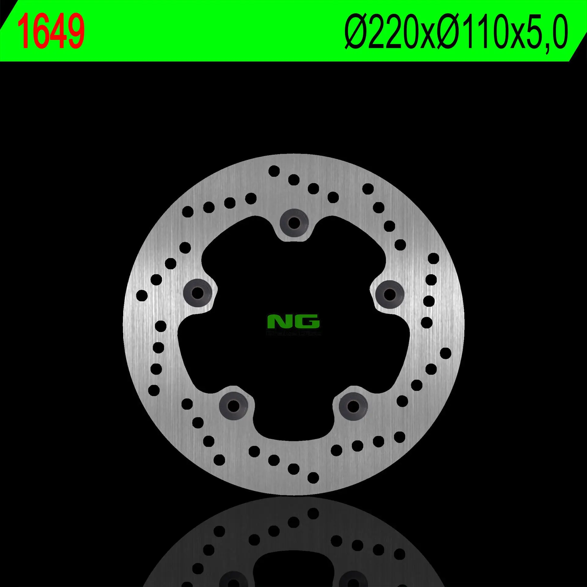 NG zadní brzdový kotouč SUZUKI GSXR 1000 17-18 (220X110X5,0mm) (5X10,5mm) (NG zadní brzdový kotouč SUZUKI GSXR 1000 17-18 (220X110X5,0mm) (5X10,5mm))