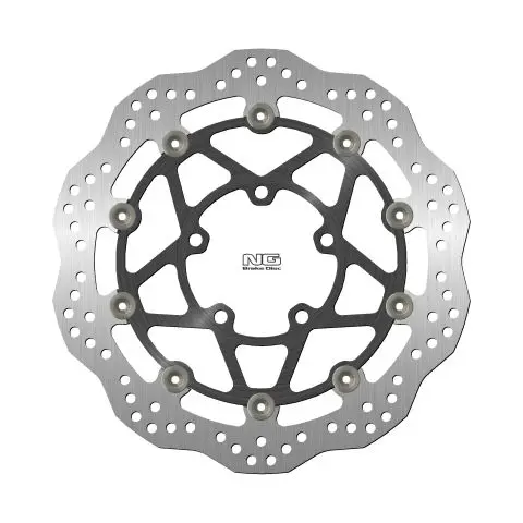 NG přední brzdový kotouč TRIUMPH BONNEVILLE 850/T100 09-21, STREET TRIPLE 13-18 (310X82,5X5mm) (5X10,5mm) WAVE plovoucí (prostředek hliníkový) (NG)