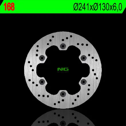 NG zadní brzdový kotouč KAWASAKI GPX 600R 88-96 (241X130X6) (4X10,5mm) ( )
