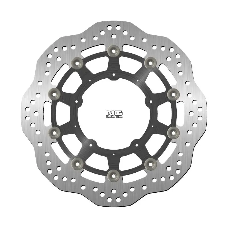 NG přední brzdový kotouč HONDA ADV 750 17-18, X-ADV 750 17-22 (296X108X4mm) (5X6,00mm) WAVE plovoucí (střed hliníkový) (NG přední brzdový kotouč)
