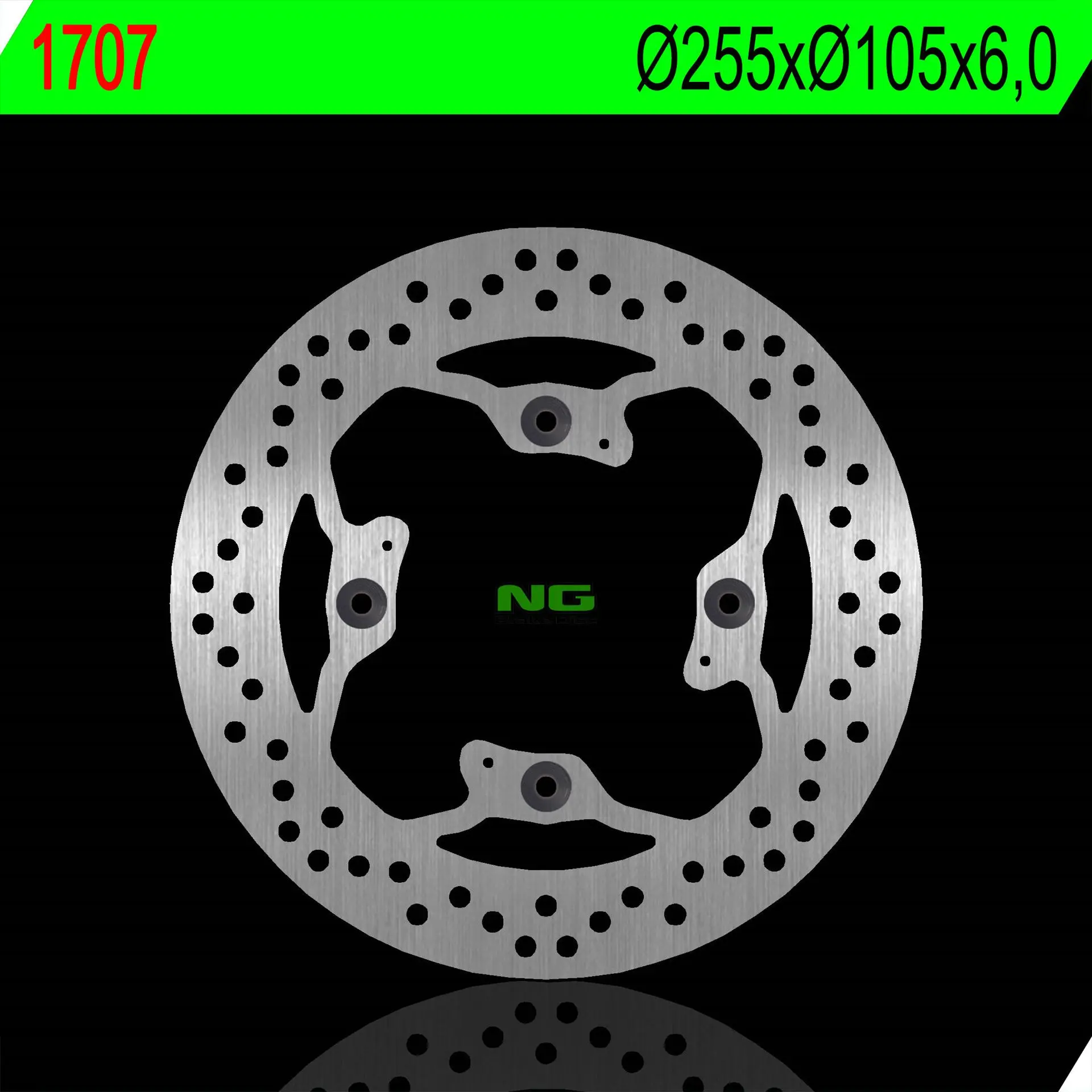 NG zadní brzdový kotouč TRIUMPH 800/900/955/1050 (255X105X6mm) (4X10,5mm) (NG zadní brzdový kotouč TRIUMPH 800/900/955/1050 (255X105X6mm) (4X10,5mm))