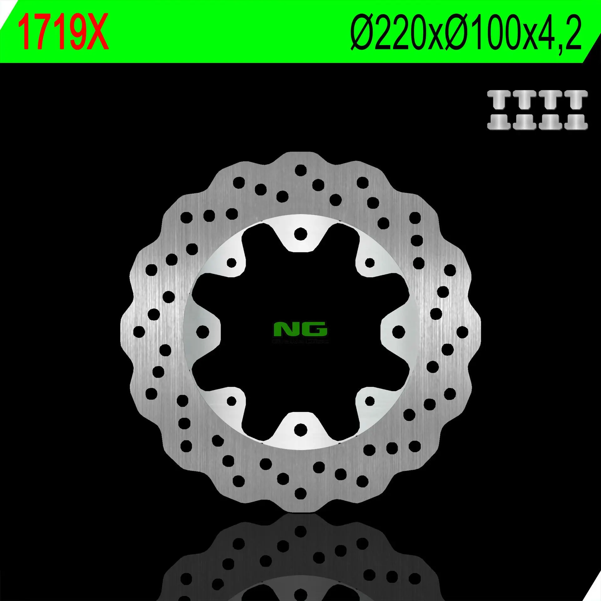 NG brzdový kotouč zadní KAWASAKI ER F/N 05-17, KLE 650 ABS 07-14, Z 650SX 17-19 WAVE ( )