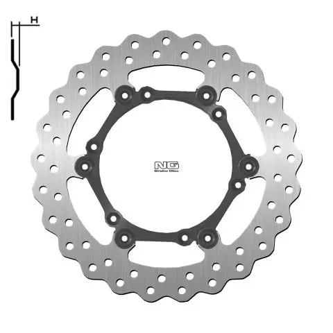 NG přední brzdový kotouč KTM EXC 125/200/400/525/625 90-17 (260X-X3mm) (6,6,5mm) WAVE plovoucí (NG přední brzdový kotouč KTM EXC 125/200/400/525/625)