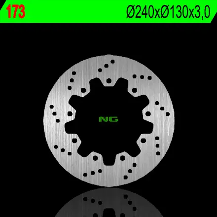 NG brzdový kotouč zadní KAWASAKI ZZR 600 90-92, ZX 6R 95-97, ZEPHYR 750 92-97 (230X100X6) (4X10,5mm) (NG brzdový kotouč zadní KAWASAKI ZZR 600 90-92,)
