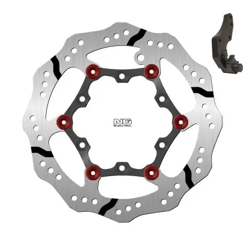 NG přední brzdový kotouč GAS GAS EC 125/200/250/300 99-15 (270X108X3mm) (6X6,5mm) WAVE plovoucí s adaptérem (NG přední brzdový kotouč GAS GAS EC)