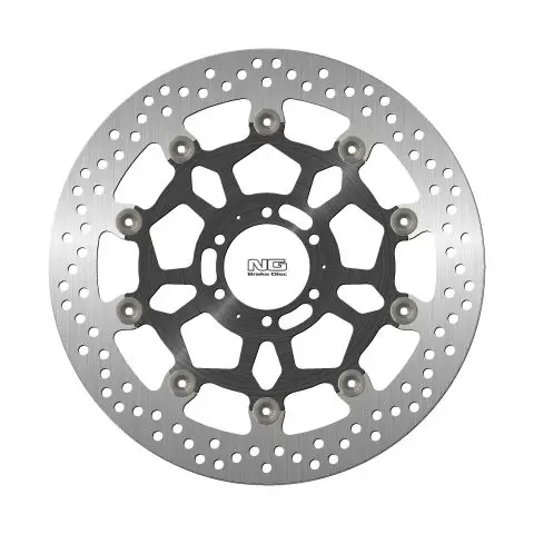NG brzdový kotouč přední APRILIA DROSODURO/SHIVER 900 17-20, DUCATI ST4 03, MOTO GUZZI V7 17-20 (320X64X5mm) (6X8,5mm) plovoucí (střed hliníkový)