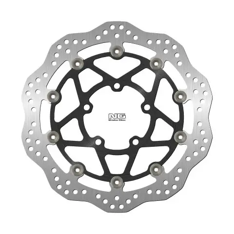 NG brzdový kotouč přední TRIUMPH STREET TRIPLE 800/THRUXTON 1200 19-21 (310X82,5X4,5mm) (5X10,5mm) WAVE plovoucí (střed hliníkový) (NG brzdový kotouč)