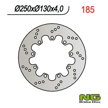 NG přední brzdový kotouč KAWASAKI KLR 600 (84-92) (250X130X4) (NG přední brzdový kotouč KAWASAKI KLR 600 (84-92) (250X130X4))