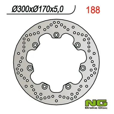NG přední/zadní brzdový kotouč KAWASAKI GPZ 1100/VN 1500 (300X170X5) (NG přední/zadní brzdový kotouč KAWASAKI GPZ 1100/VN 1500 (300X170X5))