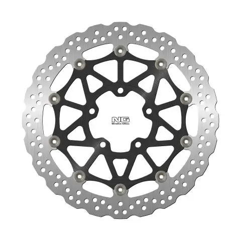 NG přední brzdový kotouč KAWASAKI ZX-10R/RR 17-21 (330X80,5X5mm) (5X10,5mm) WAVE plovoucí (prostředek hliníkový) (NG přední brzdový kotouč KAWASAKI)