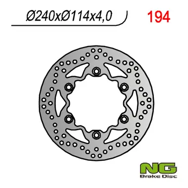 NG přední brzdový kotouč HONDA REBEL 125/250, CBF 125 08-12, VT 125 (99-08) (240X114X4) (6X10,5mm) (NG přední brzdový kotouč HONDA REBEL 125/250, CBF)