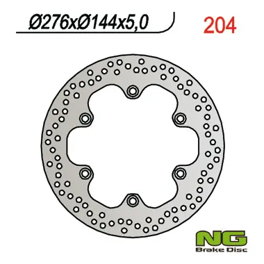 NG přední/zadní brzdový kotouč HONDA CBR 600F (87-94), XL 600V TRANSALP (87-96), X4 (97-99) NT 650V DEAUVILLE (98-12)CBX /VT/FJS/VF, CBR 125R 03-09,