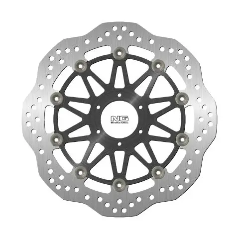 NG přední brzdový kotouč HONDA CBR600 95-98, CBR900/929 93-97 (296X58X4mm) (6X6,5mm) WAVE plovoucí (prostředek hliníkový) (NG přední brzdový kotouč)