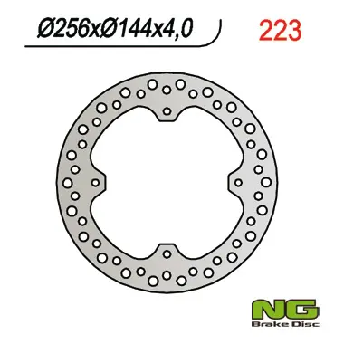 NG přední brzdový kotouč HONDA XR 650L (93-99) (256X144X4) (NG přední brzdový kotouč HONDA XR 650L (93-99) (256X144X4))